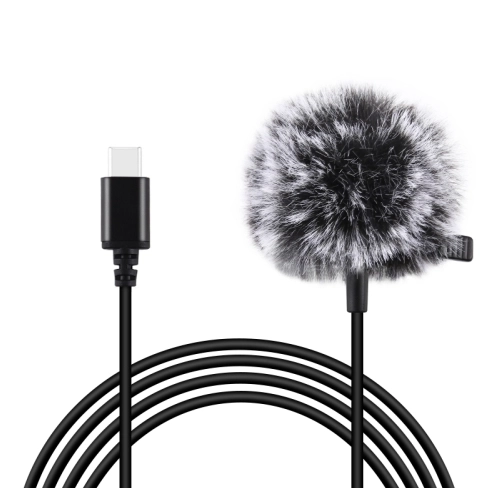 Puluz knaphulsmikrofon med USB-C-stik