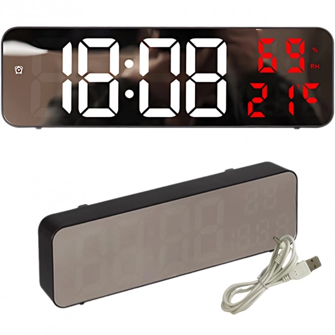 Elektroniske digitale ure med termometer og alarm