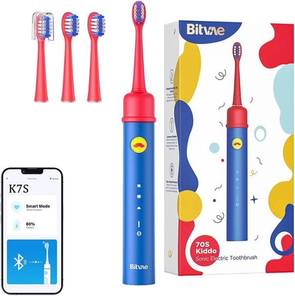 Sonic tandbørste til børn med BITVAE app, blå