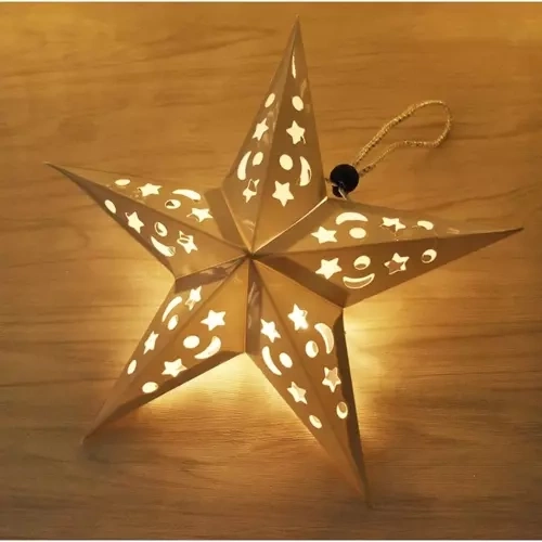Lyspapirstjerne LED 50 cm