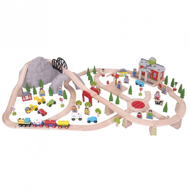 Bigjigs Rail Træ Togrute Bjergvej 112 Dele