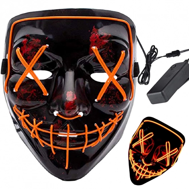Lysende LED-maske rensende fest
