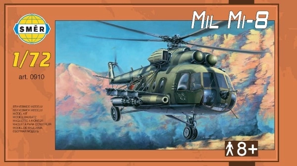 Model Mil Mi-8 1:72 25,5x29,5 cm i kassen 34x19x6cm