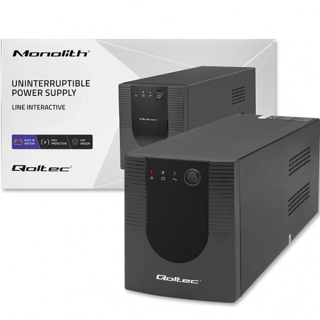 Nødkraftforsyning UPS Qoltec 2000VA 1200W