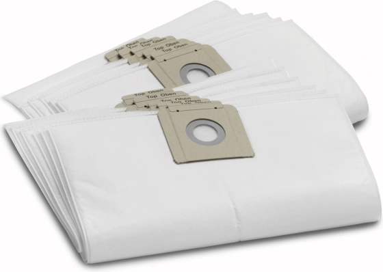 Støvsugerposer af non-woven tekstil, 10 stk., til T 10/1 og T 12/1