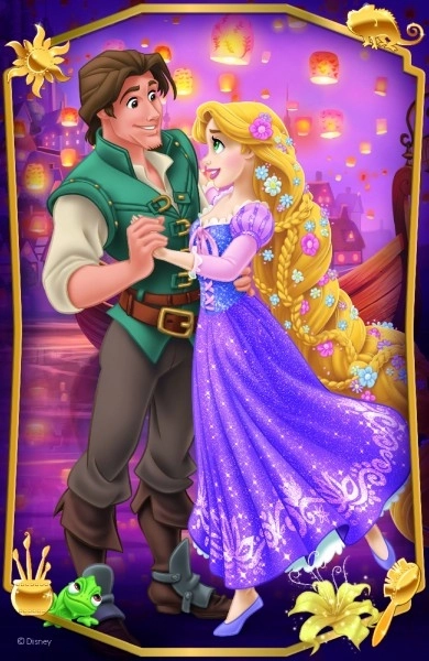 Mini puslespil Smukke prinsesser/Disney prinsesse 54 brikker