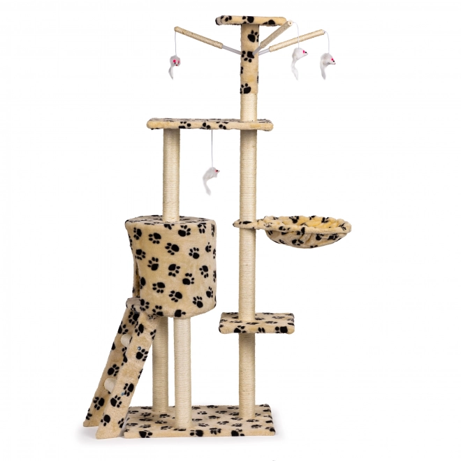 Kradsetræ til katte, hus, træ, reden, 138cm xl, Poteaftryk