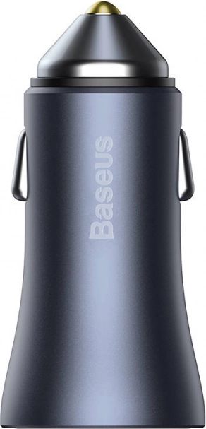 Baseus biloplader med USB- og USB-C-porte og hurtigopladning 40W