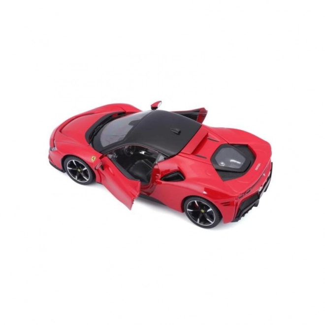Bburago 1:24 Ferrari Top SF90 Stradale Rød