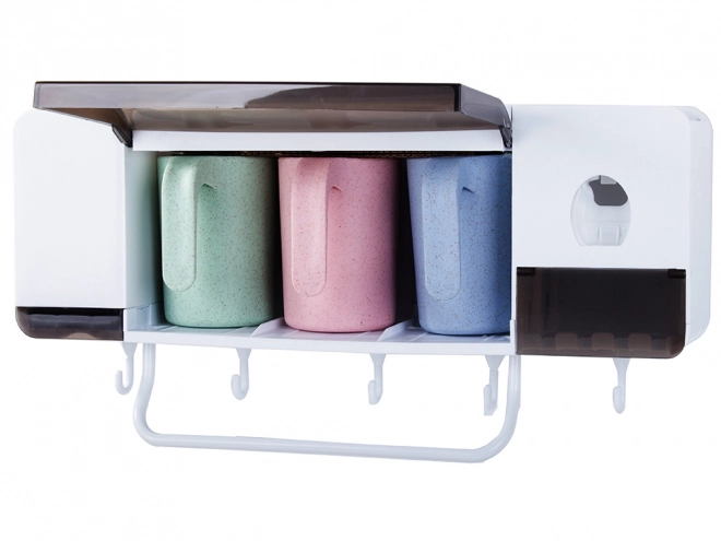 Badeværelse arrangør med tandpastadispenser