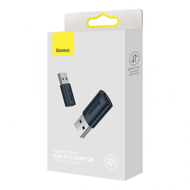 Adapter Baseus USB-A til USB-C – Blå