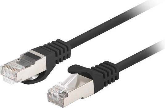 Patch-kabel Cat.6 FTP 1,5 m – pakke med 10 stk., sort