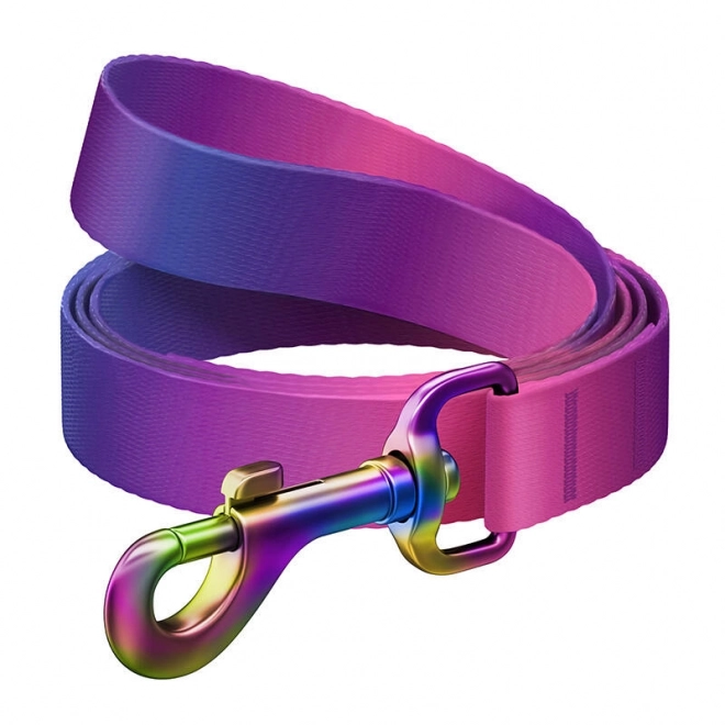 Hundesnor WAUDOG gradient nylon, 15 mm bred, 122 cm lang, lilla