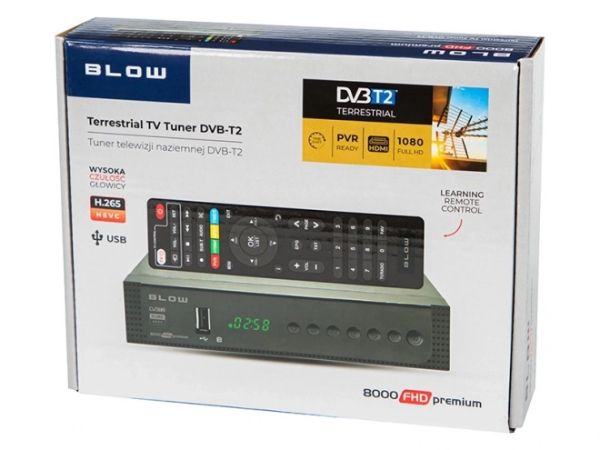 Dekoder-tuner DVB-T2 8000FHD Premium