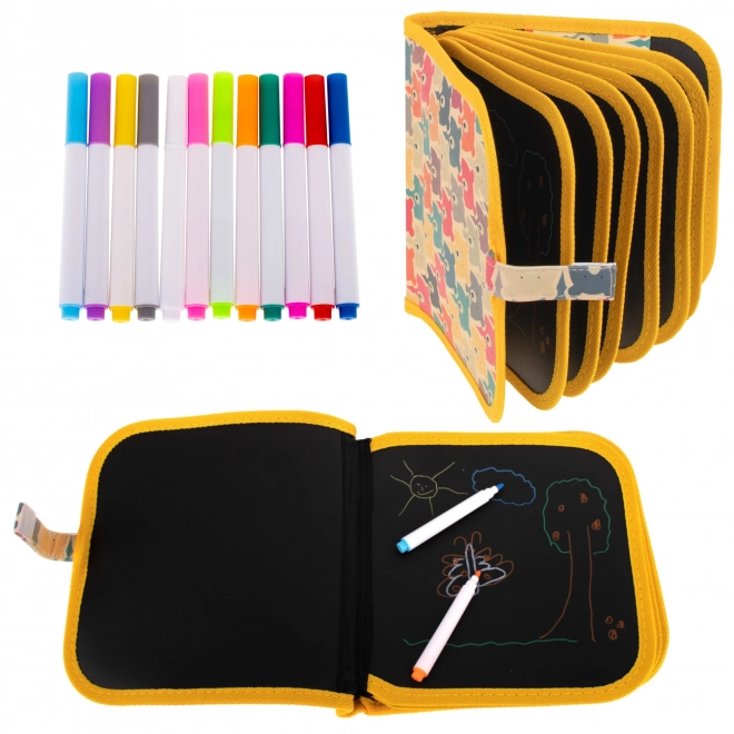 Bærbar tavlenotebook - gul