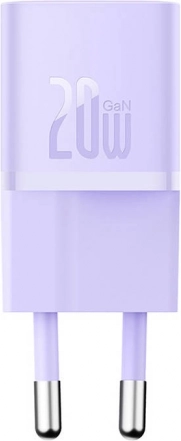 Mini netoplader Baseus GaN5 20 W USB‑C (lilla)