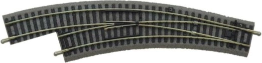 Piko buet sporskifte R3/R2 venstre med ballast