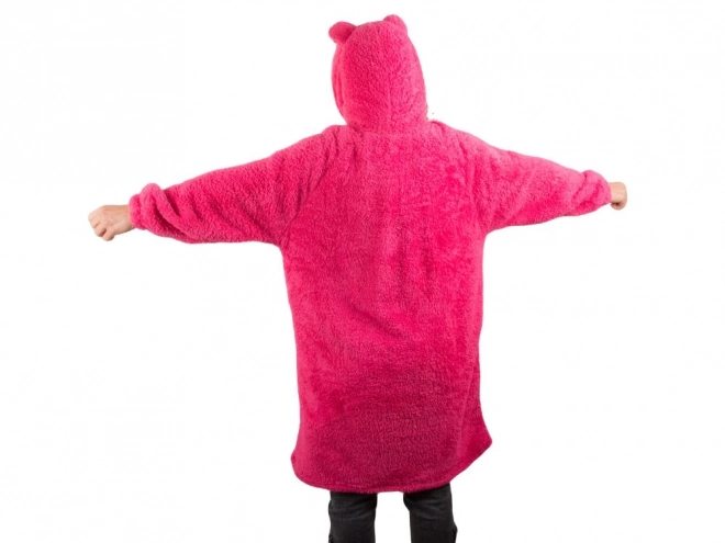 Varm oversize hoodie tæppe med hætte