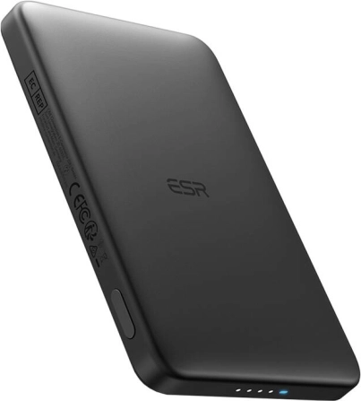 Magnetisk powerbank ESR Qi2 MagSlim 5000 mAh sort