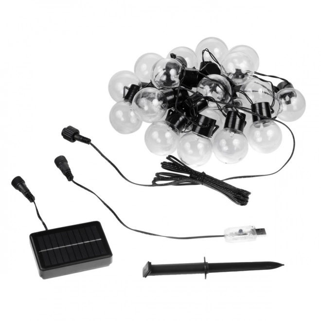 Solcelle-haveguirlande 2i1 LED MCE424 7m kugle