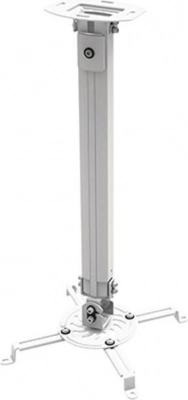 Loftbeslag til projektor, justerbart 55–90 cm, 13,5 kg, sølvfarvet