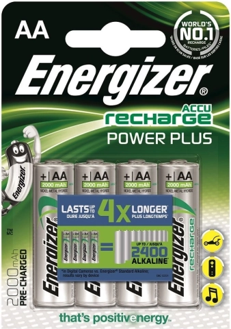 Genopladeligt batteri ENERGIZER Power Plus AA L91 2000 mAh, 4 stk.