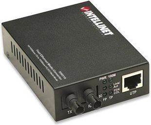 Converter 10/100Base-TX RJ45 til 1000Base-FX (MM ST) 2 km 1310 nm