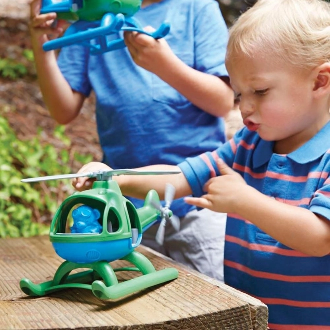 Helikopter Green Toys blå
