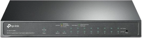 Switch TP-Link SG1210MPE Smart 8× Gigabit PoE+ med 1× Gigabit og 1× SFP