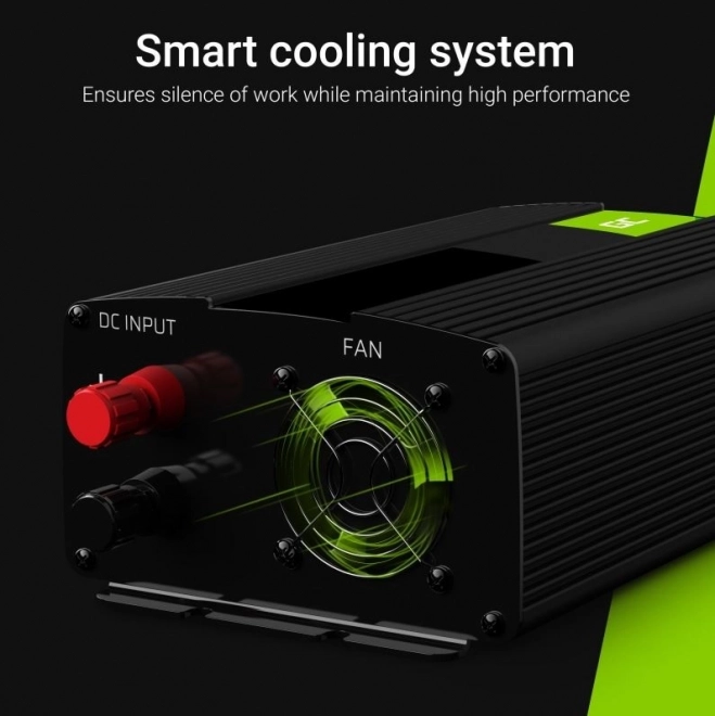 Bærbar spændingsomformer Green Cell 12V til 230V 1000W/2000W