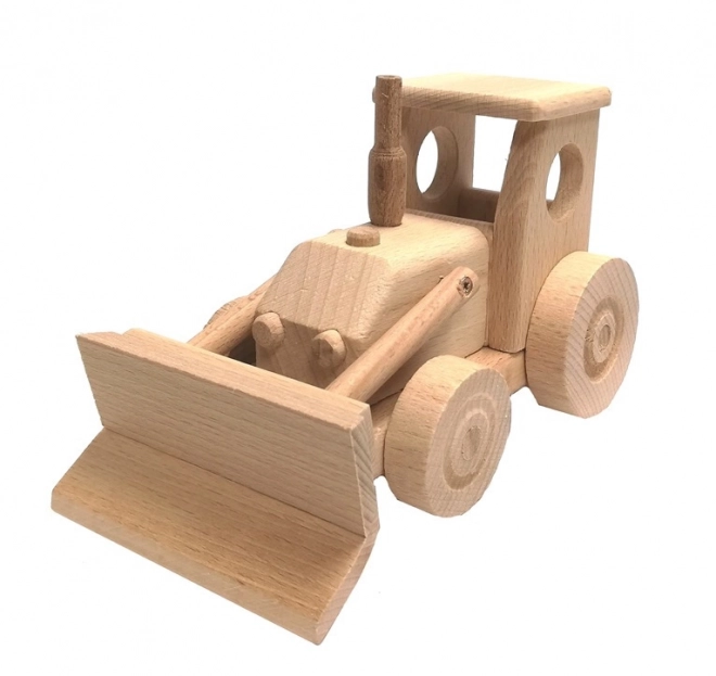 Trætraktor med skovl