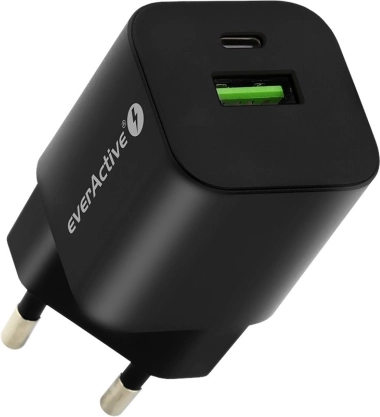 Vægoplader USB/USB‑C 30 W GaN med hurtigopladning