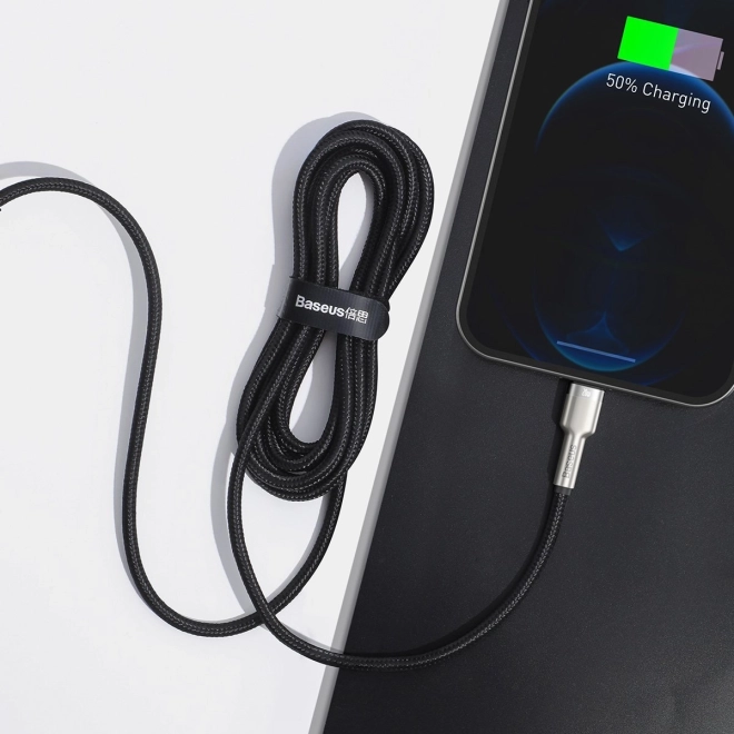 Baseus USB-C til Lightning kabel Cafule 20W, 2m sort