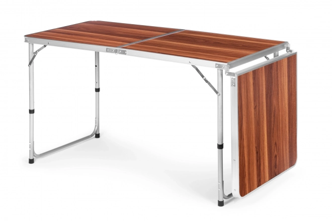 Foldbar turistbord 180 x 60 cm brun