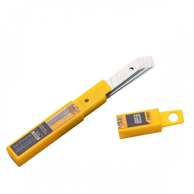 Kniv 9 mm 10 stk knivhoved Deli Tools EDL-DP092 (sølv)