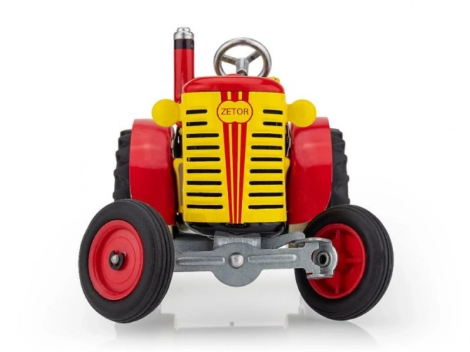 Traktor Zetor rød med nøgle metal 14cm 1:25 i æske Kovap