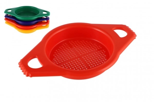Flerfarvet plastik si til sand