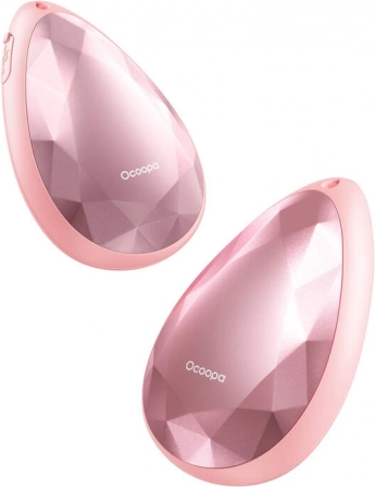 Ocoopa UT3041 dobbelt håndvarmer 2×2000 mAh, USB‑C, rosa