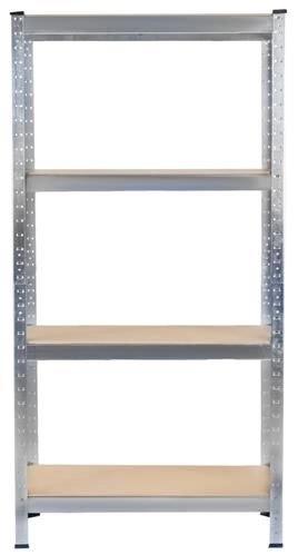 Metallreol med 4 hylder 150x75x30 cm