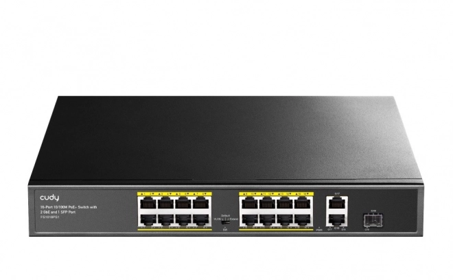 16-port PoE+ switch med 1 SFP