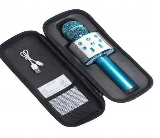 Trådløs bluetooth mikrofon til karaoke med højttaler