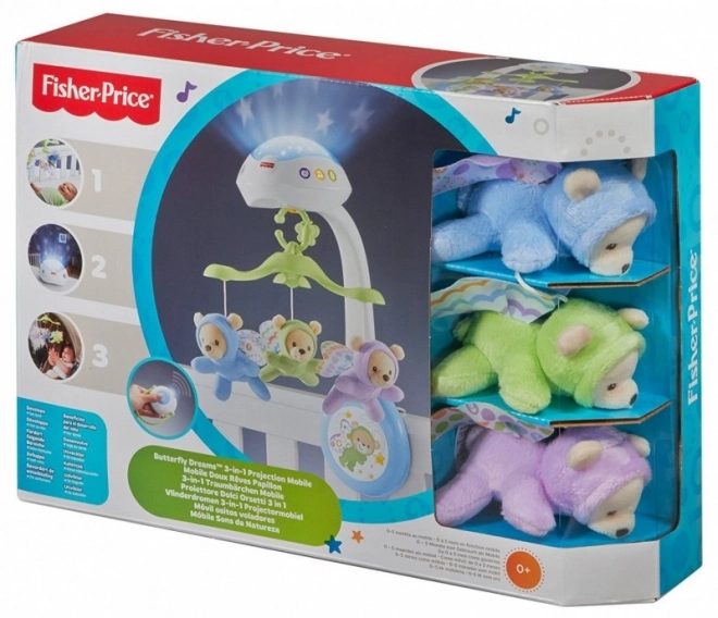 Fisher-Price Mobil over barnesengen - sommerfugle