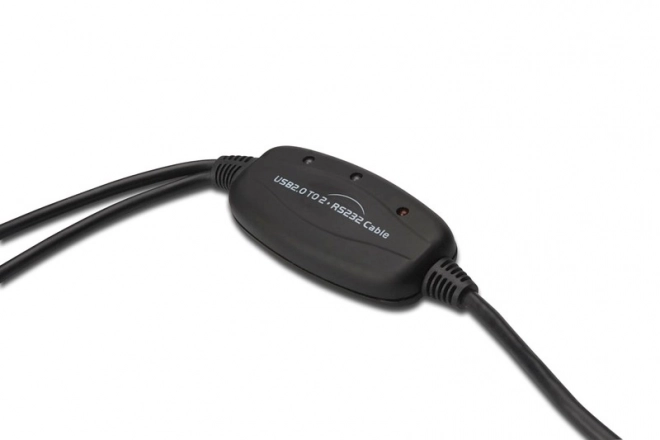 USB 2.0 adapter til 2x RS232 (DB9) med USB A M/kabel længde 1,5m