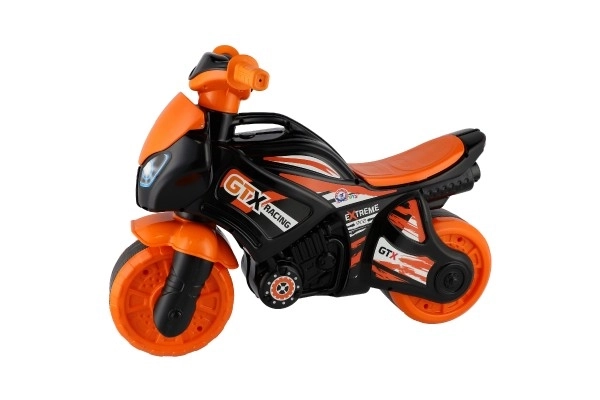 Løbecykel motorcykel orange-sort plast i pose 35x53x74cm 24m+