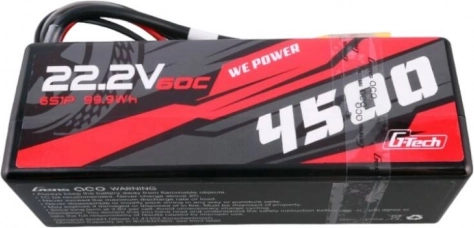 LiPo-batteri 22,2 V 4500 mAh 60C HardCase til RC-biler Gens Ace G-Tech