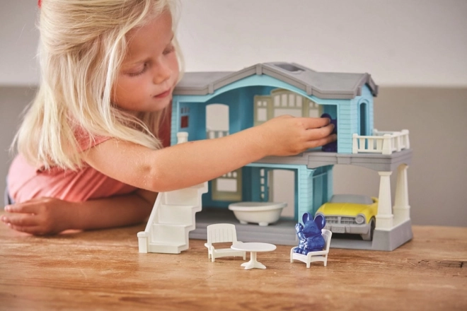 Dukkehus Green Toys Blå