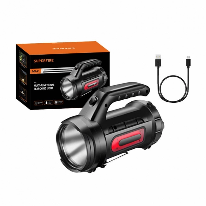 Lommelygte Superfire M9-E, 900lm, USB