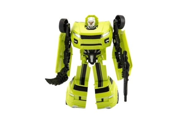 Transformer bil/robot plast 18cm i kasse 19x22x6cm - 1stk