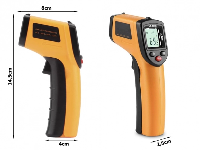 Berkontakt lasertermometer -50 +380°c