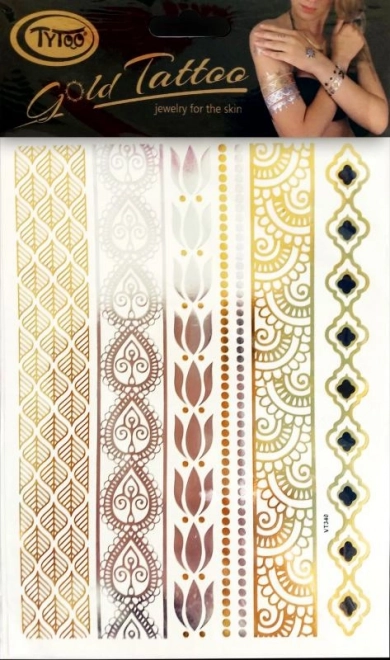 TyToo Gyldne tatoveringer - armbånd – Variant 1